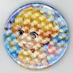 【中古】バッジ・ピンズ 我妻善逸(ラメ) 「鬼滅の刃×ufotable cafe 七夕イベント 57mmランダム缶バッジ」