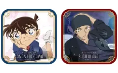 【中古】バッジ・ピンズ 江戸川コナン＆赤井秀一 ビジュアルアート缶バッジ(2個セット) 「名探偵コナン」