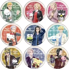 【中古】バッジ・ピンズ 全9種セット 「東京リベンジャーズ ×サンリオキャラクターズ POP UP SHOP in TSUTAYA ホログラム缶バッジ」