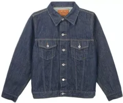 【中古】衣類 アッシュ＆英二 描き下ろしイラスト デニムジャケット インディゴ ユニセックスSサイズ 「BANANA FISH」