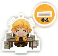 【中古】雑貨 我妻善逸 オリジナルアクリルスタンドキーホルダー 「劇場版 鬼滅の刃 無限列車編×ローソンストア100」 Ponta会員・dポイントカード会員限定キャンペーン レシートスタンプ抽選 Aコース 当選品