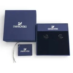 SWAROVSKI スワロフスキー ピアス スワン ブラック クリスタル・パール無し 5193949