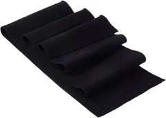 BENECREAT リブニット 袖口用リブ生地 幅約150mm ウエストバンド 野球 ジャケット ネックライン トリム 布 DIY 縫製 (ブラック)