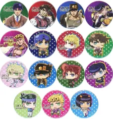 【中古】バッジ・ピンズ 全15種セット 「ジョジョの奇妙な冒険 JOJO WORLD 75mm缶バッジ」