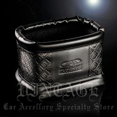 D.A.D ダストボックス タイプ モノグラムレザー HA467 車用 ゴミ箱 DAD