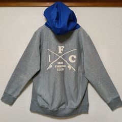 美品IRIE FISHING CLUBアイリーフィッシングクラブパーカーグレー