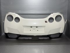 送料無料R35 日産 GT-R 中期 純正 リアバンパー 白/QAB/ブリリアントホワイトパール 品番85022-JF04H (25100051)