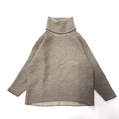 【23区／Vingt-trois arrondissements】 ウール タートルネックニット ベージュ系 46 大きいサイズ XL