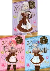 【中古】クリアファイル ラム＆エミリア＆レム A4クリアファイルセット(3枚入り) 「セガコラボカフェ Re：ゼロから始める異世界生活 第1弾