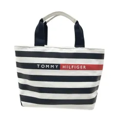 TOMMY HILFIGER GOLF トミー ヒルフィガーゴルフ  カートバッグ ボーダー柄 ホワイト系  [240101607288] ゴルフウェア ストスト