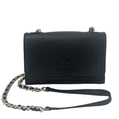 TORY BURCH(トリーバーチ) ショルダーバッグ - 黒 チェーンショルダー/ミニバッグ レザー