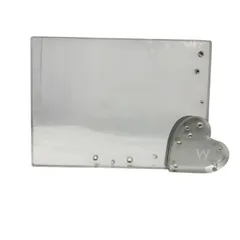 ♪168 WEDGWOOD フォトフレーム ハート型 ブリスタイム 写真立て アクリル 11cm×15cm 中古