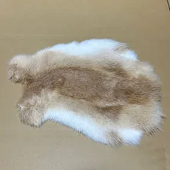 【良毛並】リアル ラビットファー  ハンドメイド素材（縦26cm×横37cm　最大値）