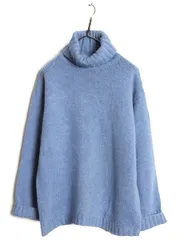 【お得なクーポン配布中!】 00s ジェイクルー タートルネック ウール ニット セーター レディース L / 古着 オールド ミドルゲージ リブ編み ハイネック 無地 シンプル