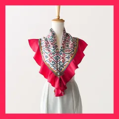 レトロ花柄フリルピキージョ(cr-215)／フラメンコ・ダンス・ベリーダンス・舞台衣装小物・ピキージョ・シージョ・ヒップスカーフ