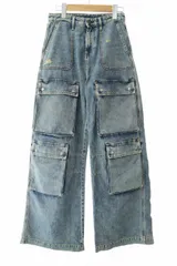 ディーゼル DIESEL カーゴ ワイド デニム パンツ P-MIRTA-OUT A15757