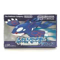 □任天堂 ゲームボーイアドバンスソフト ポケットモンスター サファイア 内部電池切れ