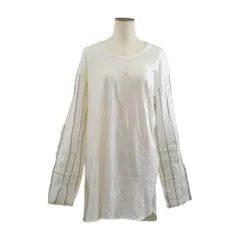 エドウィナホール Edwina Horl Tシャツ/カットソー 袖ストライプ 長袖 Mサイズ ホワイト レディース F-M13787