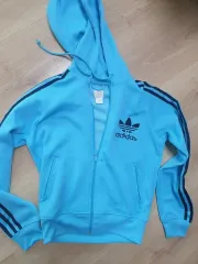 アディダス スカイブルー レディース トラックジャージ m