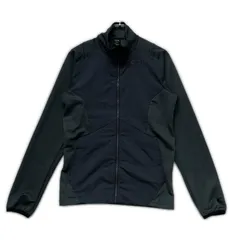 中古 メンズ オークリー OAKLEY フルジップアウター M グリーン系 ロゴプリント 吸汗速乾 トレーニングウェア