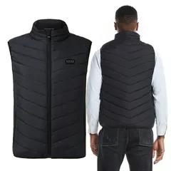 電熱ベスト 17箇所ヒーター 前後独立温度設定 ヒートベスト 電熱ジャケット メンズ レディース 3段階調整 洗える 軽量 マイクロカーボンファイバー 釣り アウトドア ゴルフ バイク 屋外作業 インナーベスト S M L 2XL 3XL w6708-12