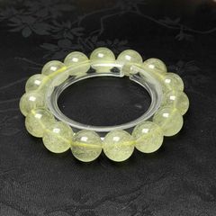 リビアングラス】大玉 黄金の輝きを宿す 天然石 ブレスレット - メルカリ