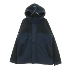 BEAMS HEART ビームスハート ツートンカラー 長袖 ジップ ボタン フーディジャケット S ネイビー メンズ 古着