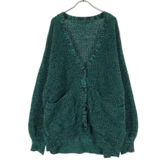 JEANASiS ジーナシス 長袖 ニットカーディガン F グリーン系 レディース 古着