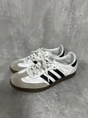 adidas アディダス サンバ OG サイドライン レザーアッパー ストライプ ローカット スニーカー size24/白ｘ黒 ■■ メンズ