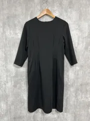 PLST プラステ バックパールボタン ワンピース sizeS/黒 ■◇ レディース