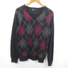 FRED PERRY アーガイル Vネック セーター