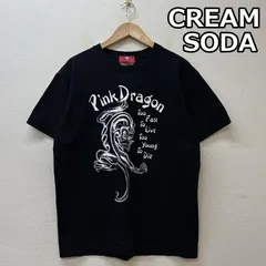 未使用品 クリームソーダ ピンクドラゴン 刺繍ツートン オープンカラーシャツ L 未使用品 クリームソーダ ピンクドラゴン 刺繍ツートン オープンカラー