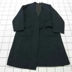 ■ ⊇ ナノ・ユニバース nano・universe ノーカラーコート 36 ブラック系 レディース E  【1511110041917】