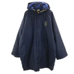 NIKE ナイキ 90s 00s 白タグ オールド ベンチコート L ネイビー 中綿 メンズ 古着