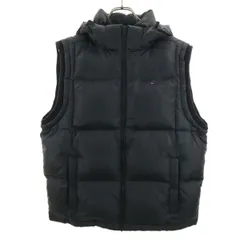 HILFIGER DENIM ヒルフィガーデニム ダウンベスト L ブラック トミーヒルフィガー メンズ 古着