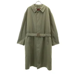 lord ステンカラーコート 50 オリーブ系 ライナー付き メンズ 古着