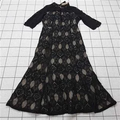 ◇ ⊂ ワンピース レースレディース LACE LADIES 総レースロングワンピース ブラック系 レディース E  【1511120011061】