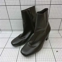 ◇ Θ ジーユー GU 335300 ブラウン系スクエアトゥショートブーツ レディース L E  【1512020000780】