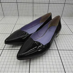 ◇ Θ 卑弥呼 卑弥呼HIMIKO 037460 エナメルパンプス ブラック系 23.0cm レディース E  【1512020006331】