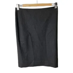 セオリー Theory ひざ丈 スカート タイト 38 グレー スリット