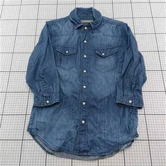 ◇ Θ ナノ・ユニバース nano・universe デニムシャツ NUC72SH1016TA Sサイズ メンズ E  【1512190006476】