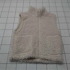 ◇ ⊇ ジーユー GU 241-348229 ボアフリースベスト XLサイズ ベージュ系 メンズ E  【1512100004578】