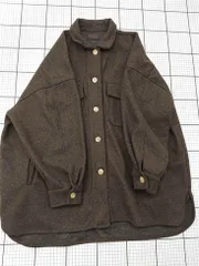 ◇ ⊇ インザマーケット IN THE MARKET ウール調シャツジャケット ブラウン系 レディース E  【1512220070835】