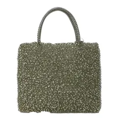 ANTEPRIMA(アンテプリマ) トートバッグ美品  スクエア ミディアム,ワイヤーバッグ シルバー×オーロラ ミニバッグ