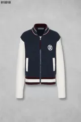 レディースゴルフウェア ウールブレンド フルジップアップ スタジャンセータージャケット