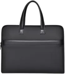 ORIJIRI ビジネスバッグ メンズ 2way 大容量 トートバッグ リクルートバッグ カバン 撥水 自立 PC収納 出張 軽量 就活バッグ (ブラック,  大型)