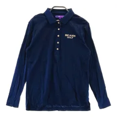 サイズ：L BEAMS GOLF ビームスゴルフ  長袖ポロシャツ  ネイビー系 [240101606591] ゴルフウェア レディース ストスト