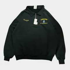 JERZEES 襟付き ハーフジップスウェット スウェット 古着 ブラック Lサイズ トレーナー Nublend Super Sweats コットンポリ