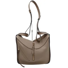 ロエベ LOEWE ハンモック ミディアム ショルダーバッグ シンプル ベージュ レザー 651928 レディース 【中古 AB品】☆送料無料☆ 当店通常価格199800円 ロエベ LOEWE ハンモック ミディアム ショルダーバッグ シンプル