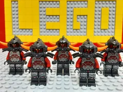 ☆ネックスナイツ☆ レゴ　ミニフィグ　5体セット　マグマモンスター　兵士　人形　鎧兜　敵